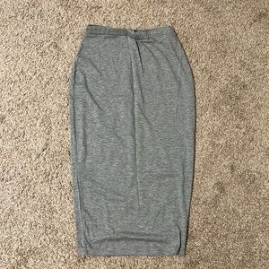 Gray Pencil skirt